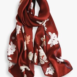 Classic Burgundy Floral Wrap